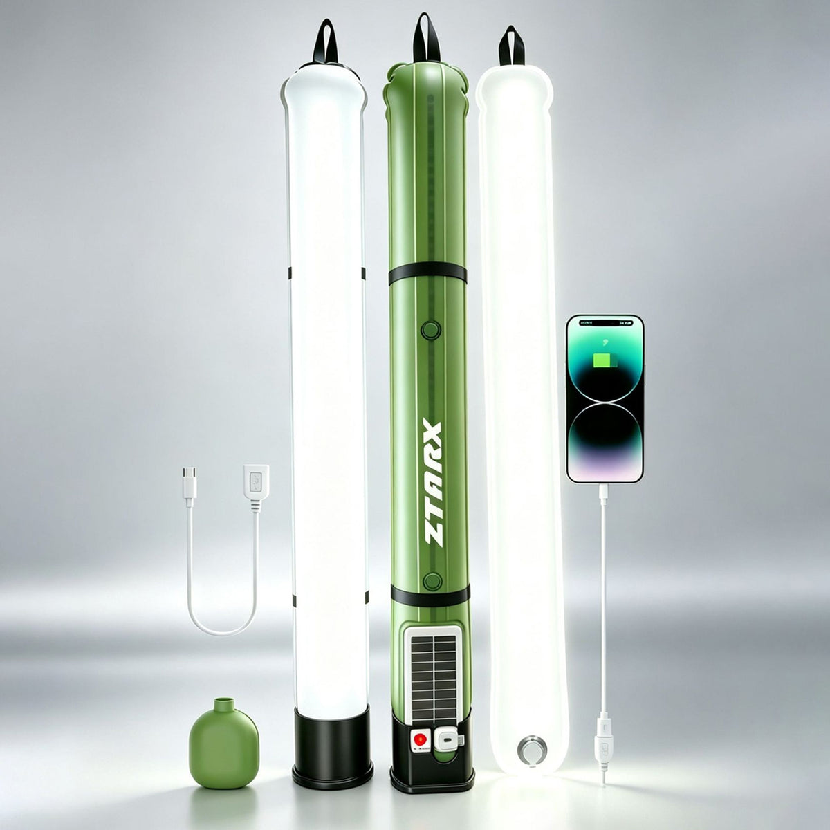 New Outdoor Solar-Powered Inflatable Air-Column Light
