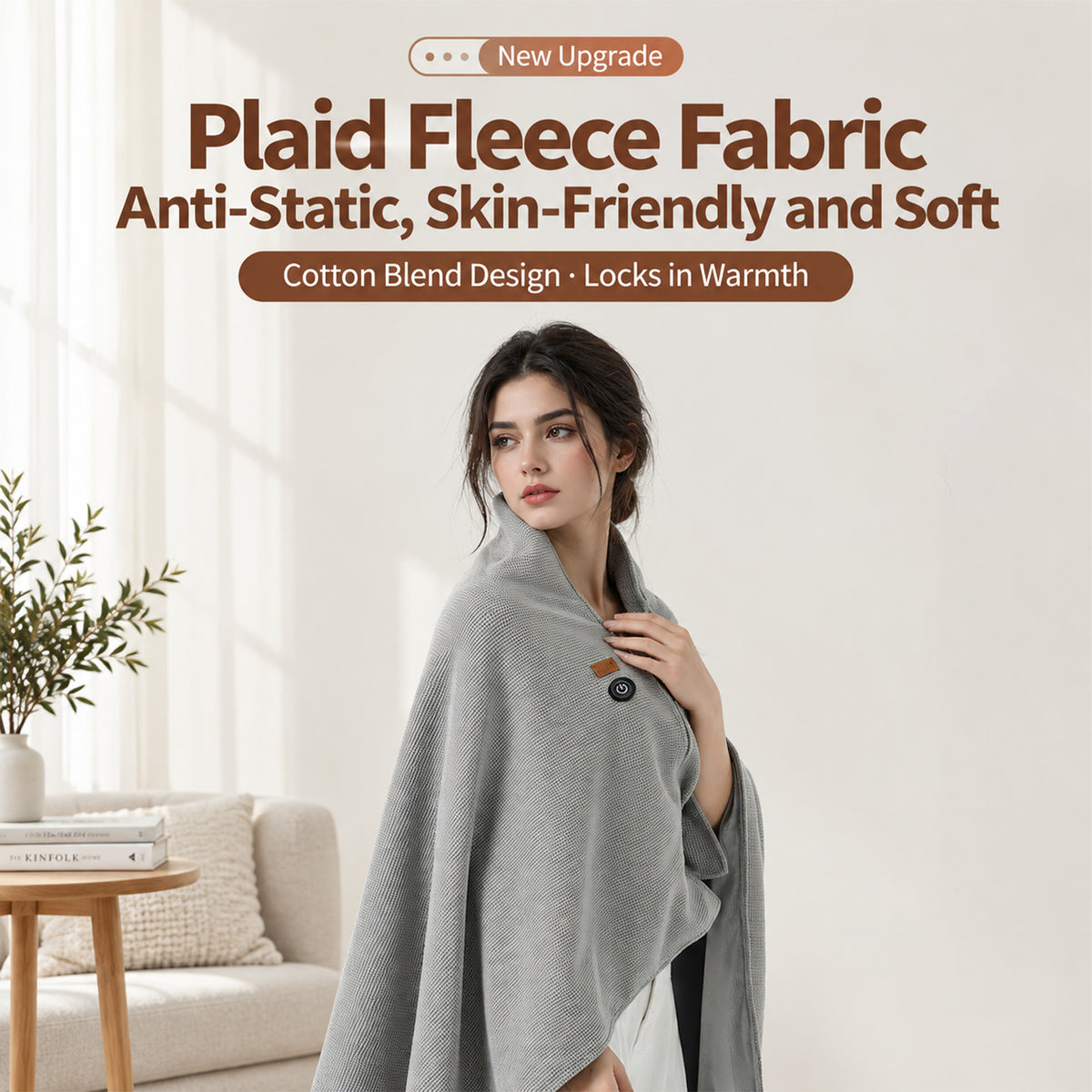 USB Wearable Heated Shawl