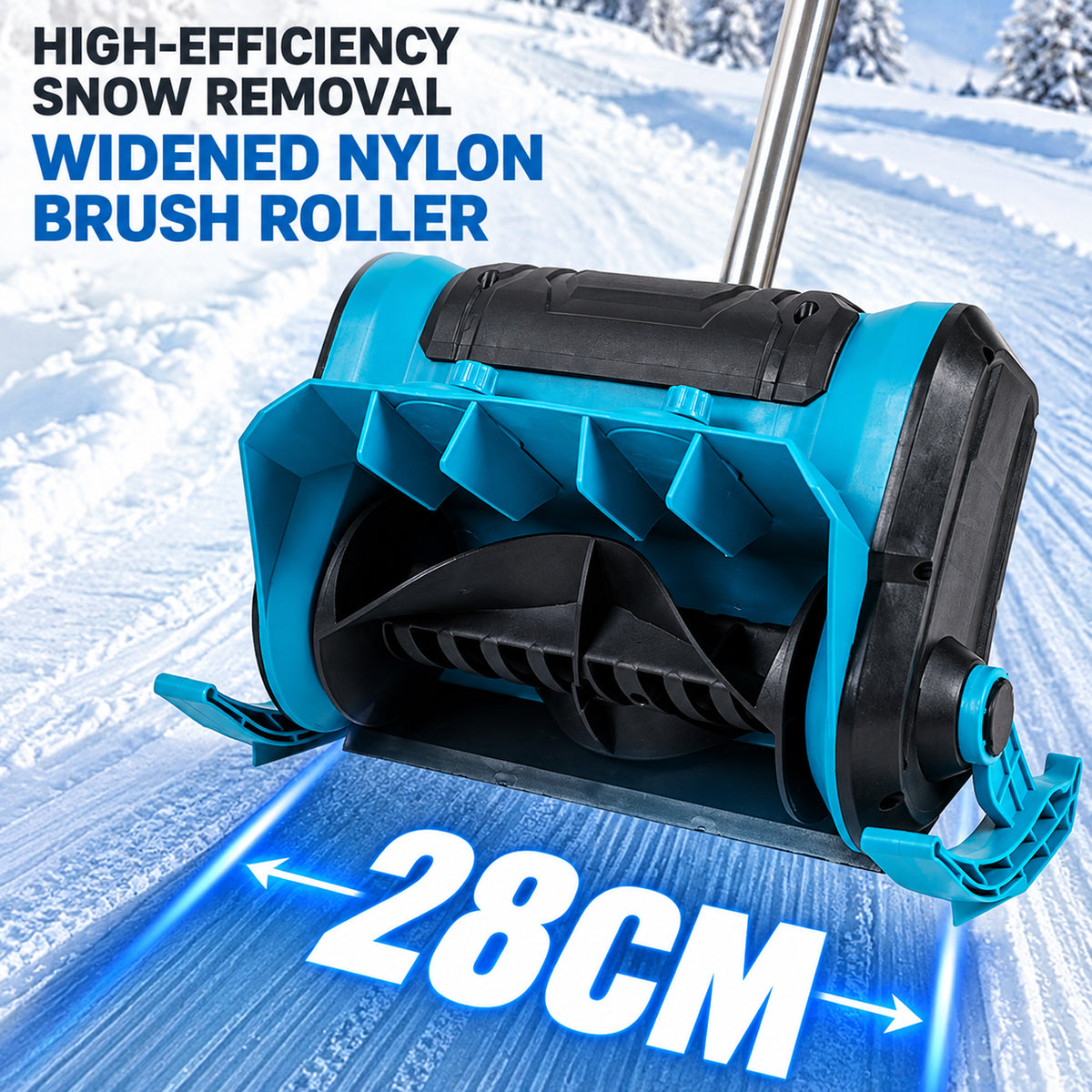 Electric walk-behind snow blower