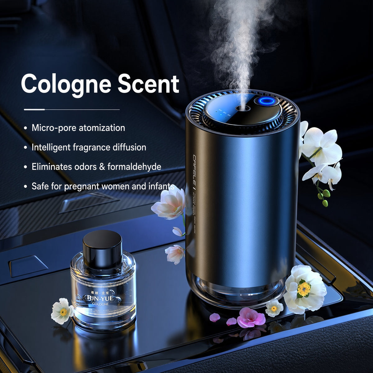Smart Car Air Freshener with Auto Mist Diffuser