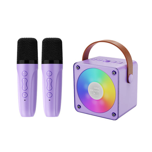 Portable Bluetooth Karaoke Speaker with Dual Mics