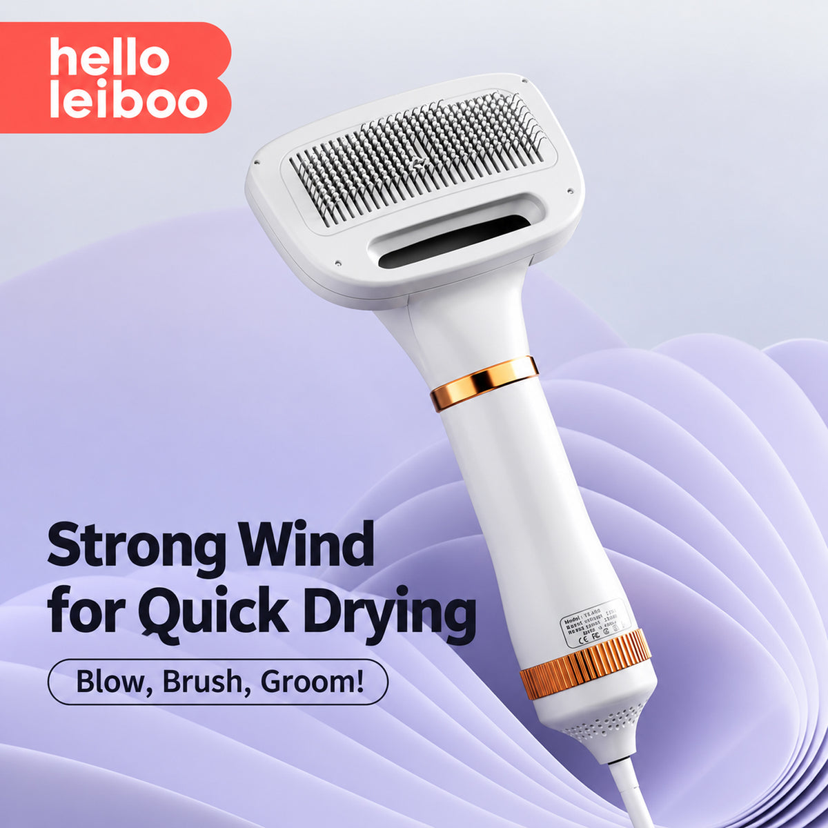 All-in-One Pet Dryer and Grooming Brush