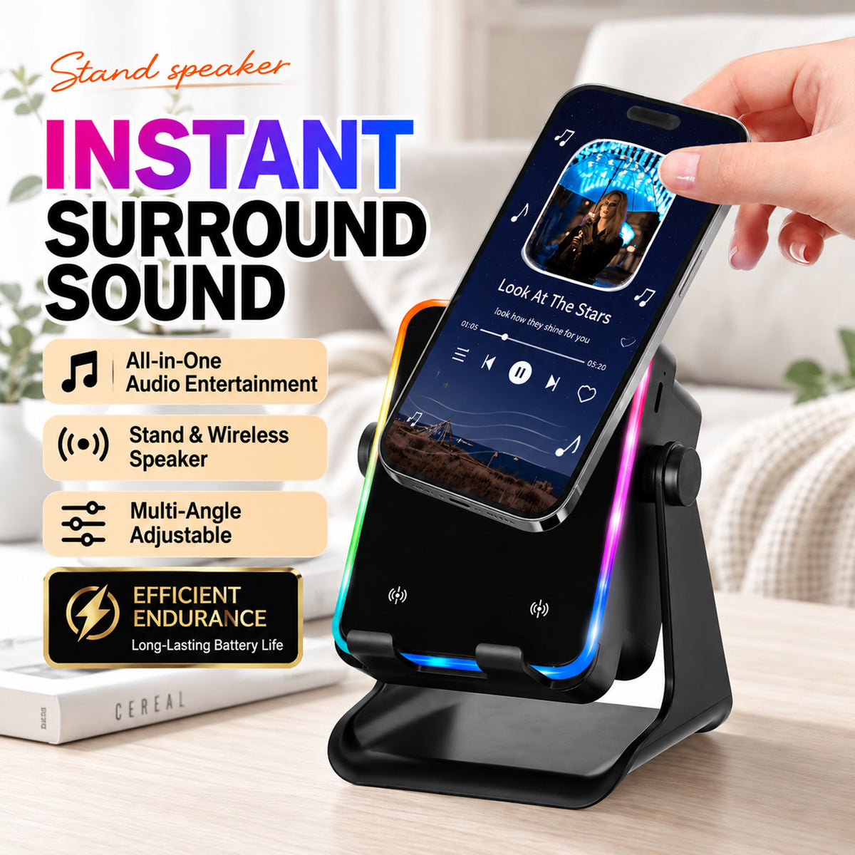 Wireless Induction Bluetooth Speaker