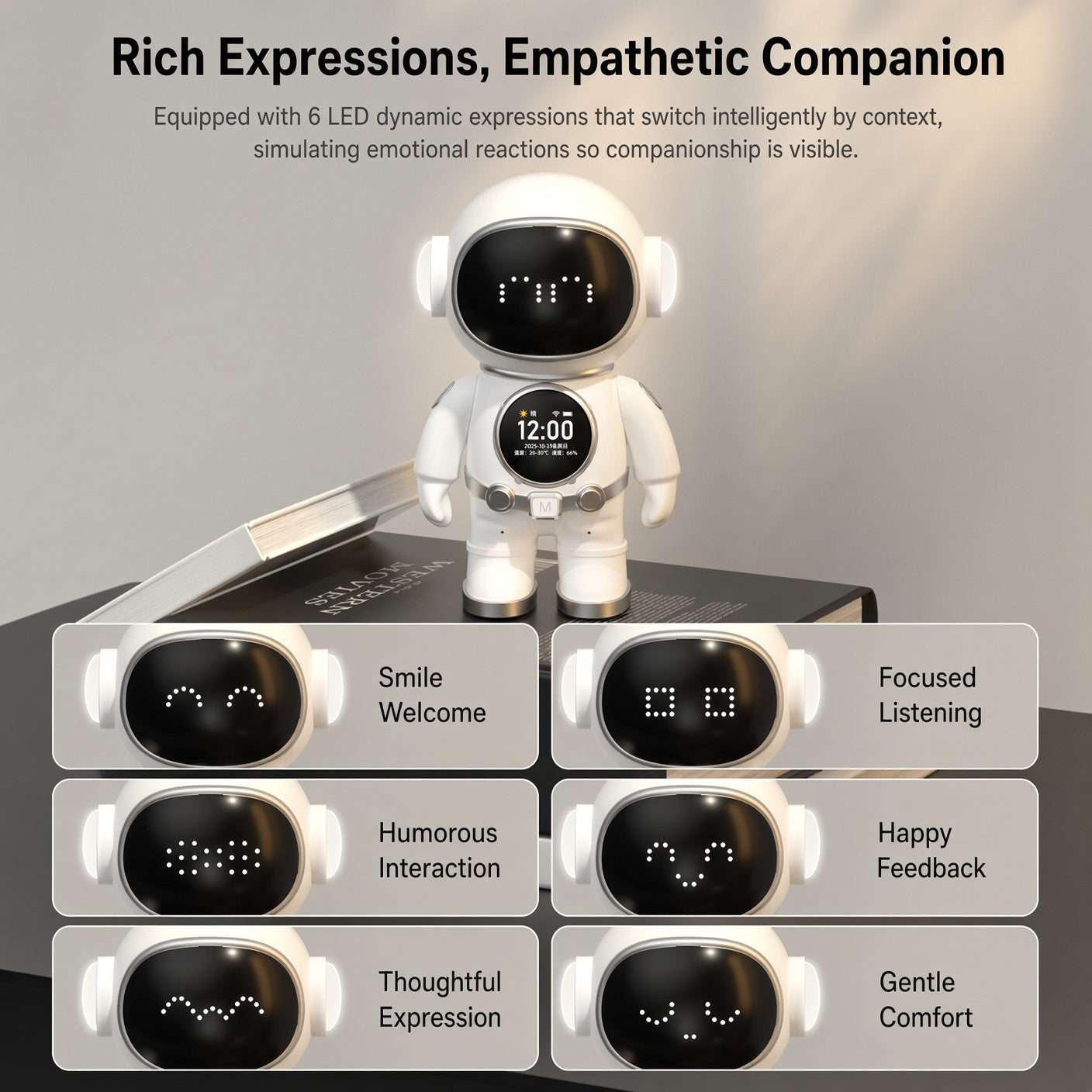 AI Chat Companion Speaker – WiFi Talk & Bluetooth Music