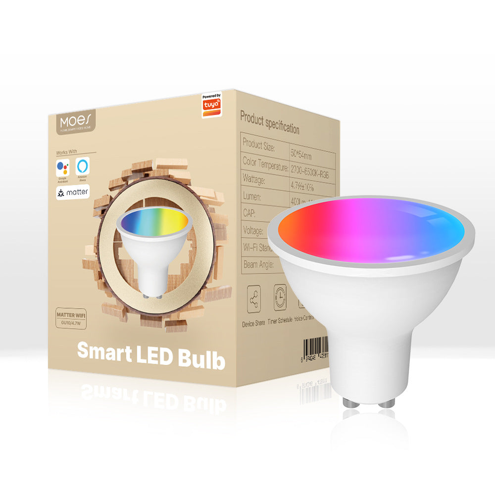 Matter WiFi Smart RGB LED Bulb with App Control