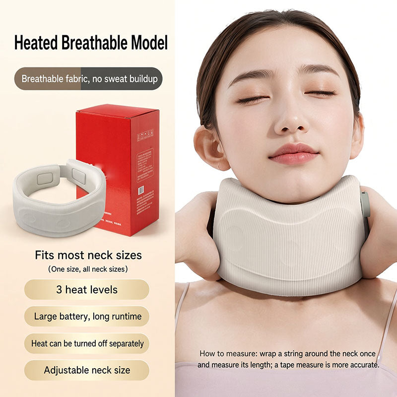 Smart Heating Neck Massager  5 Level Heat & Vibration Neck Pain Relief