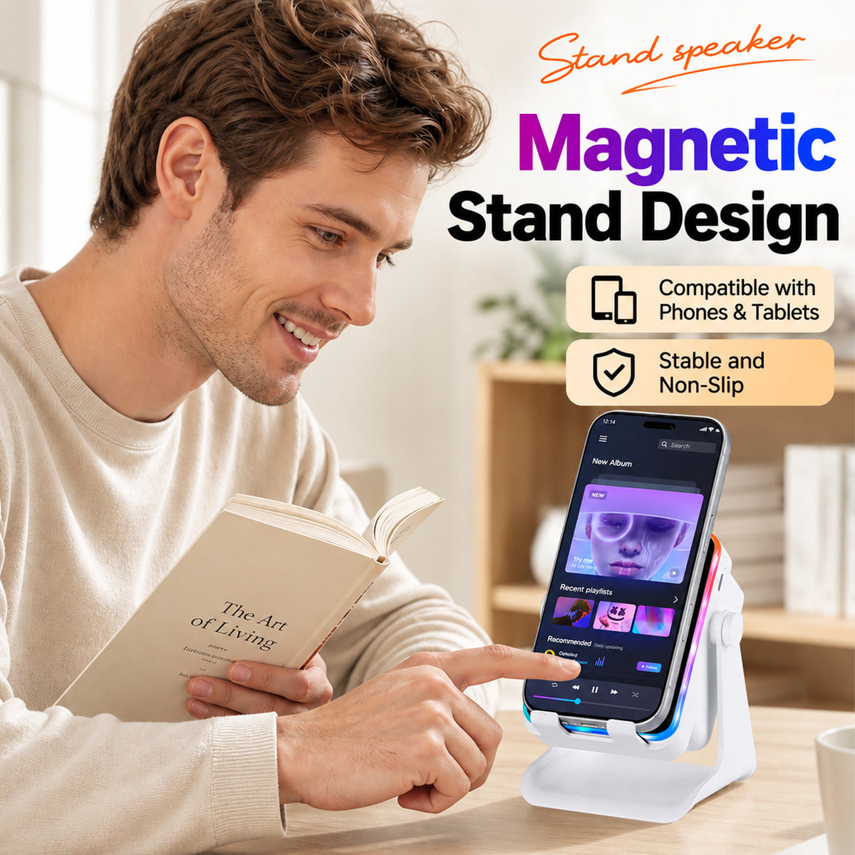 Wireless Induction Bluetooth Speaker