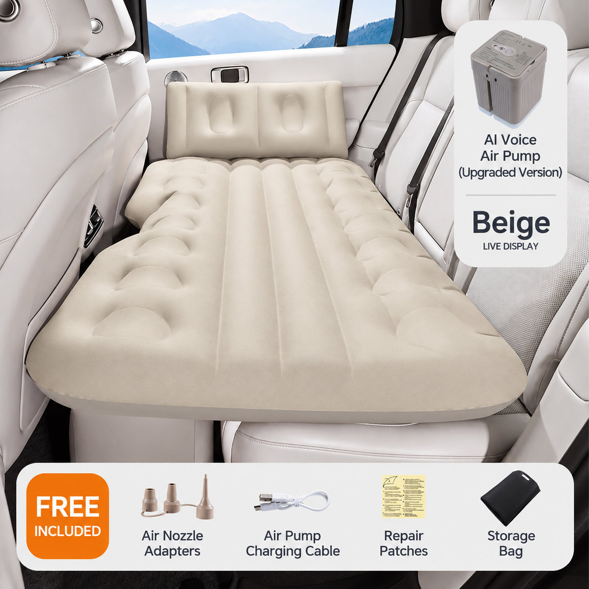 Portable Inflatable Car Bed