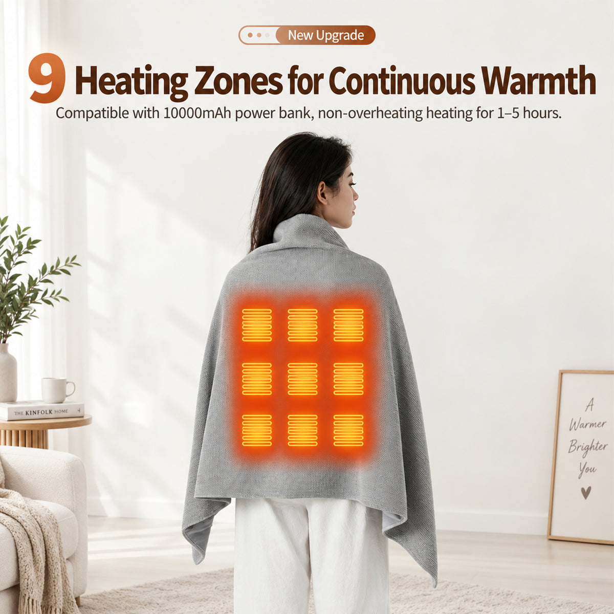 USB Wearable Heated Shawl