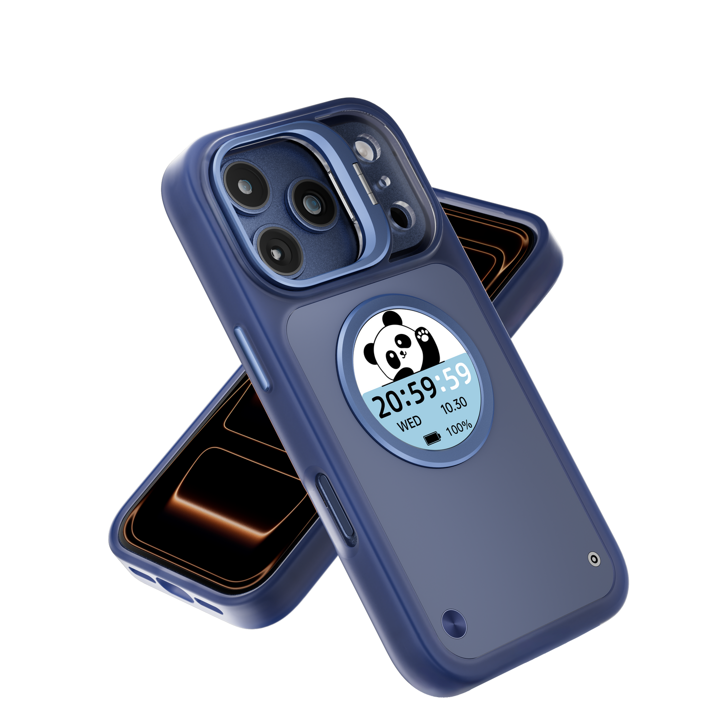 Smart Phone Case with 1.52" AMOLED Display, Bluetooth 6.0, Custom Wallpaper & Message Notifications, IP67 Waterproof, Magnetic Charging, for iPhone 13–17 Series