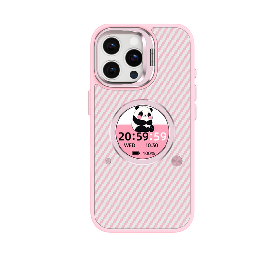 Smart Phone Case with 1.52" AMOLED Display, Bluetooth 6.0, Custom Wallpaper & Message Notifications, IP67 Waterproof, Magnetic Charging, for iPhone 13–17 Series