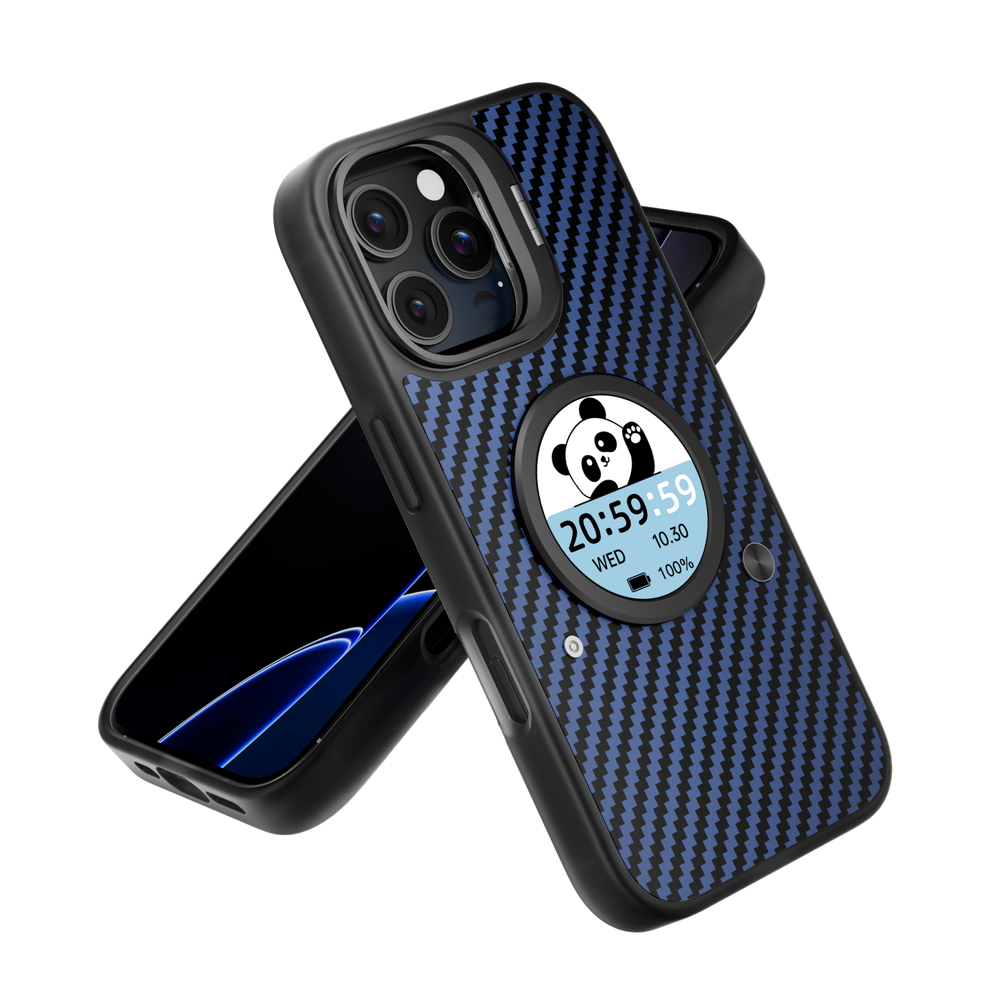Smart Phone Case with 1.52" AMOLED Display, Bluetooth 6.0, Custom Wallpaper & Message Notifications, IP67 Waterproof, Magnetic Charging, for iPhone 13–17 Series