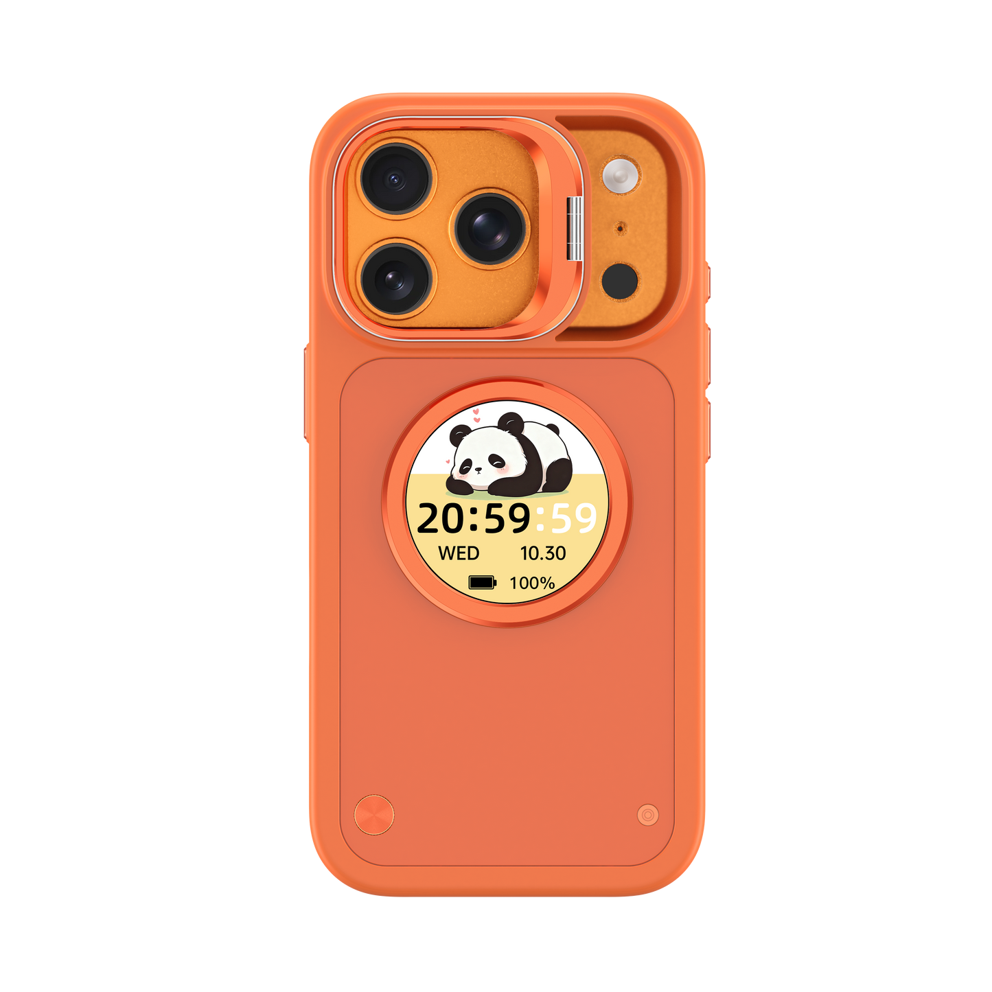 Smart Phone Case with 1.52" AMOLED Display, Bluetooth 6.0, Custom Wallpaper & Message Notifications, IP67 Waterproof, Magnetic Charging, for iPhone 13–17 Series