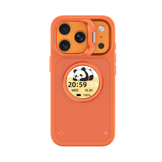 Smart Phone Case with 1.52" AMOLED Display, Bluetooth 6.0, Custom Wallpaper & Message Notifications, IP67 Waterproof, Magnetic Charging, for iPhone 13–17 Series
