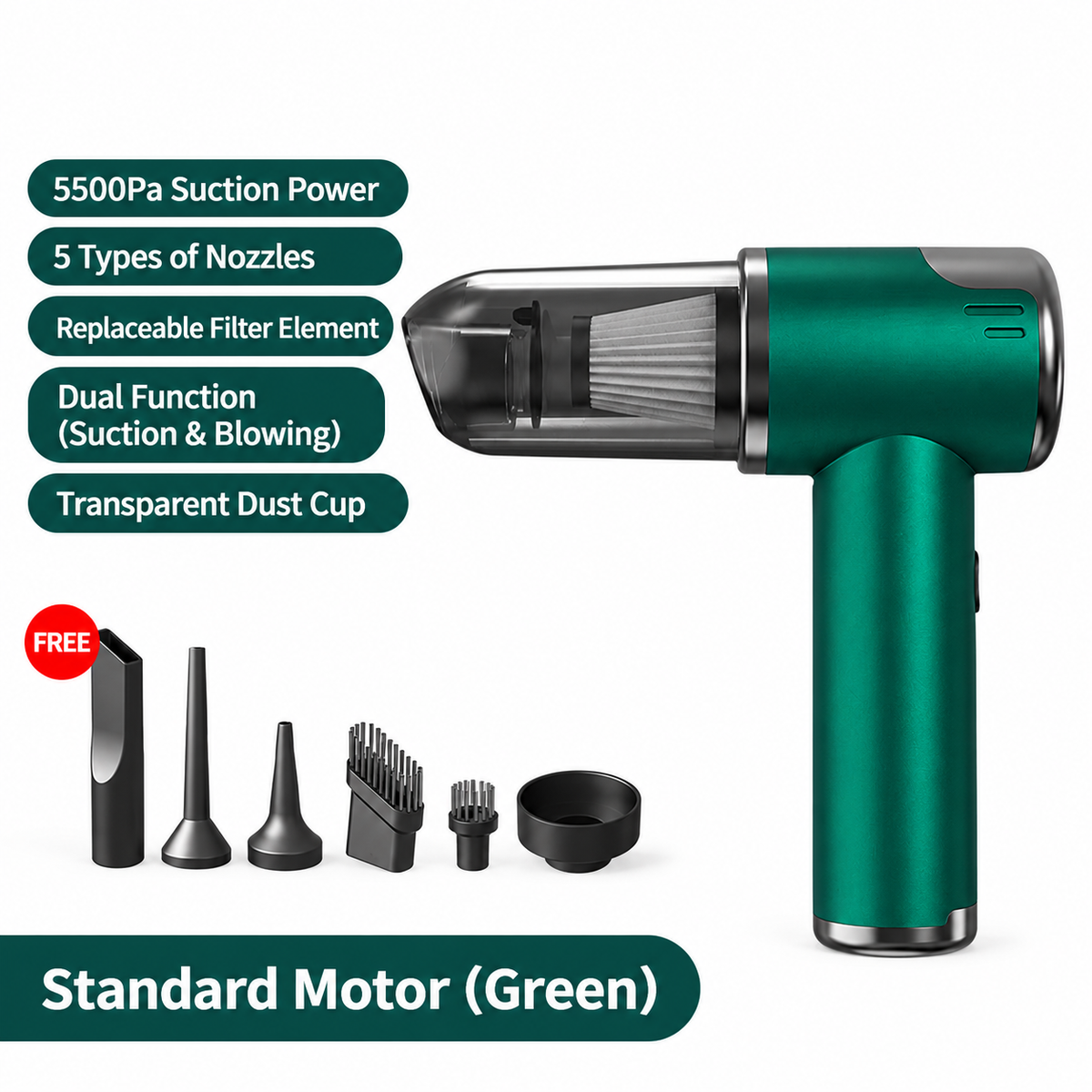 Cordless Car Vacuum & Air Blower
