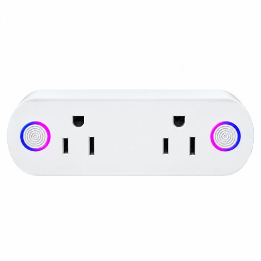 WiFi Smart Dual Outlet Plug with App Control