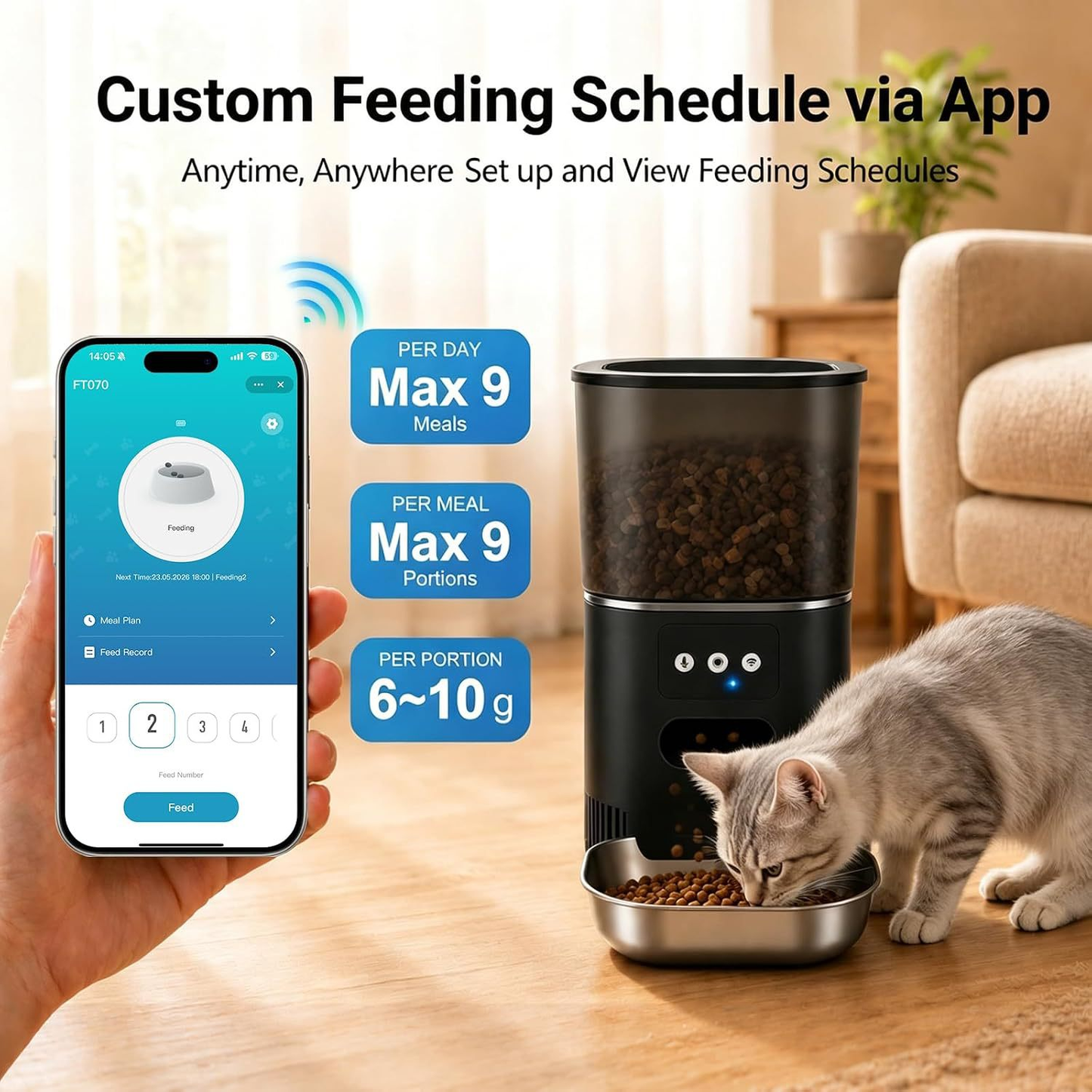 Mini WiFi Smart Plug, App Remote & Voice Control for Alexa Google Home, Timer Schedule Smart Socket, 2.4GHz WiFi Only