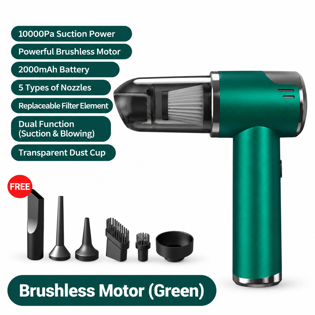 Cordless Car Vacuum & Air Blower
