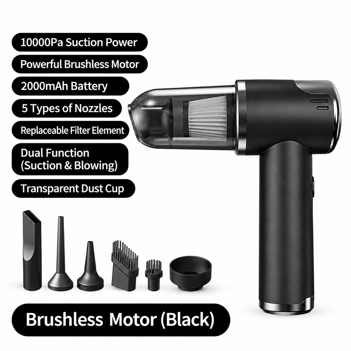 Cordless Car Vacuum & Air Blower